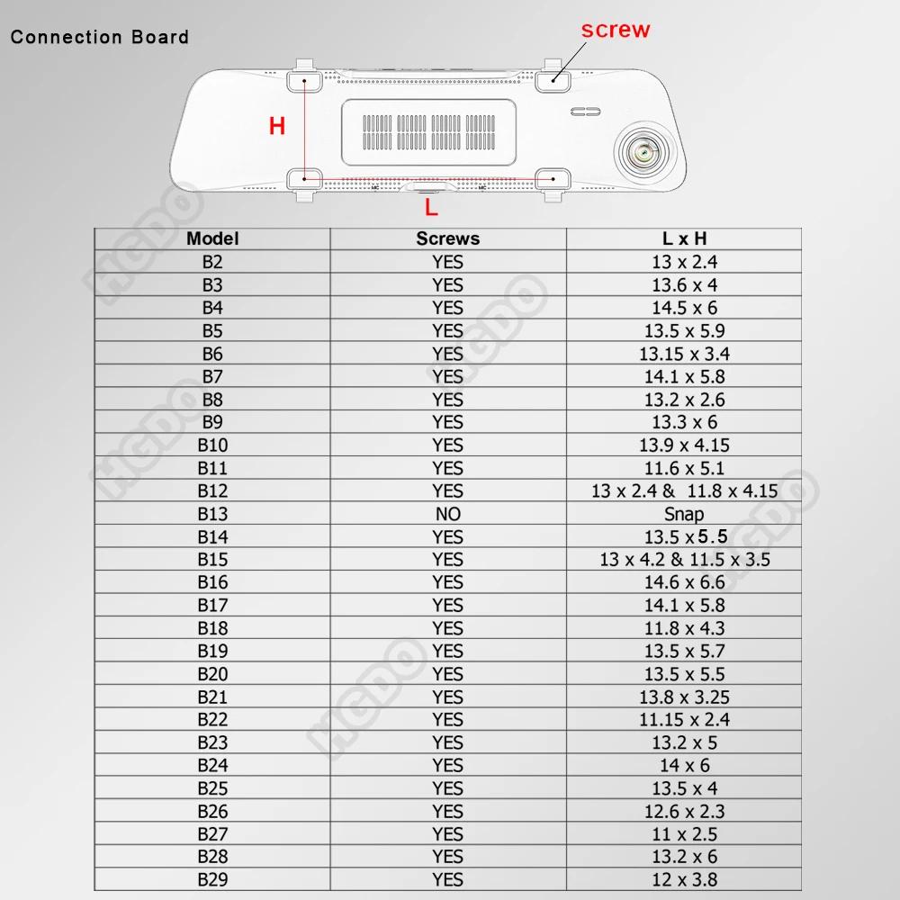 HGDO-Support de montage pour rétroviseur DVR de voiture, supports DVR, GPS de voiture, enregistreur 