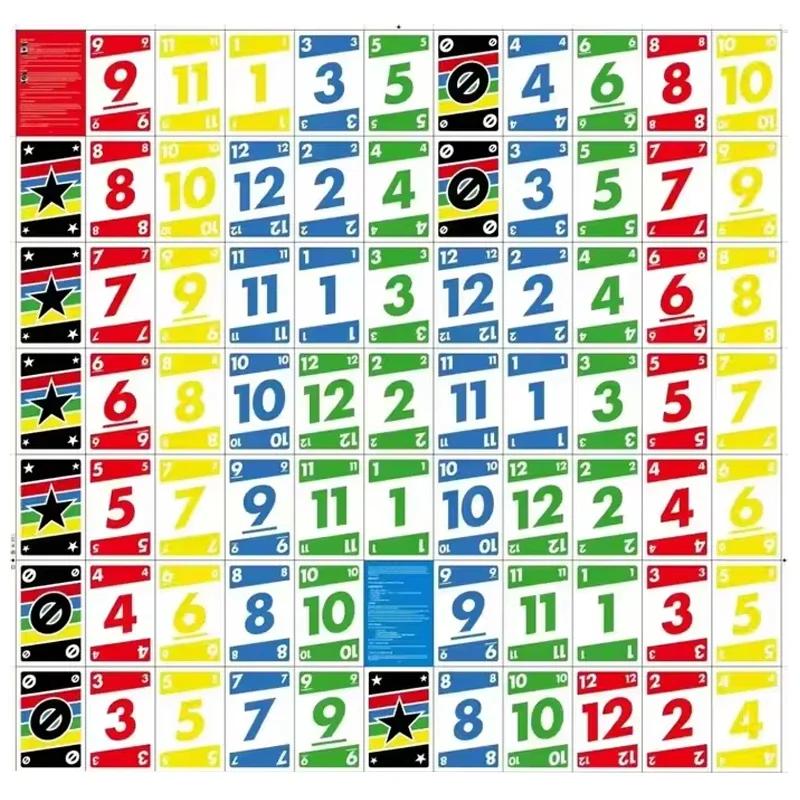 Nouvelle Phase 10 Kartenspiel, modèles de jouets multijoueurs amusants et amusants, carte de jeu de 