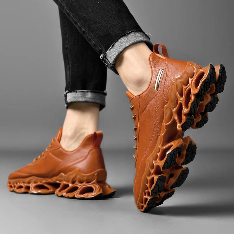 Baskets de luxe pour hommes, chaussures de course respirantes et décontractées, mocassins à la mode 