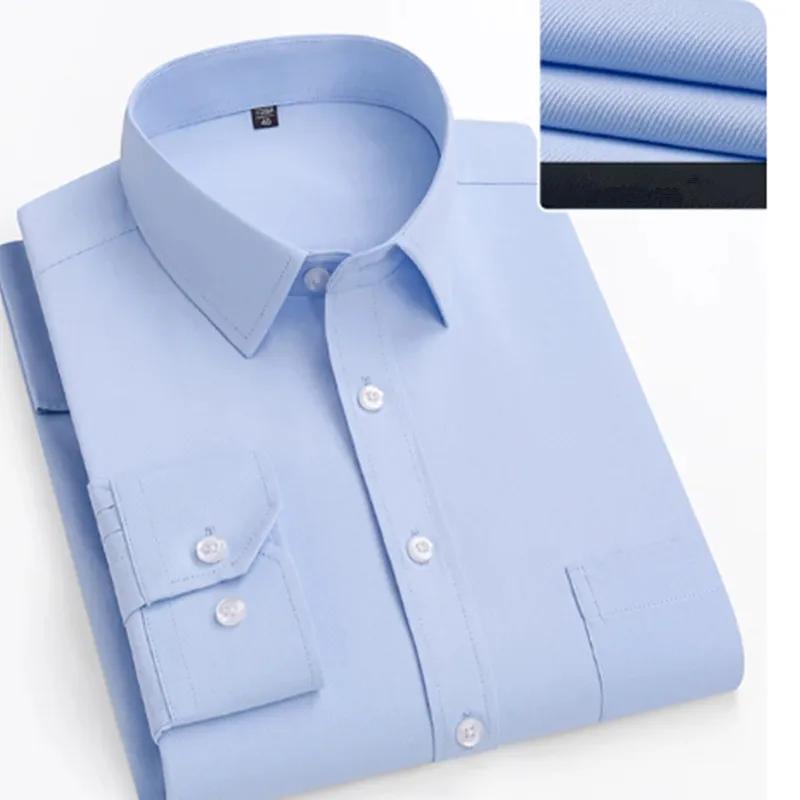 11XL-10XL-9XL-8XL-7XL Super grande taille 2024 nouvelle chemise à manches longues pour hommes poche 
