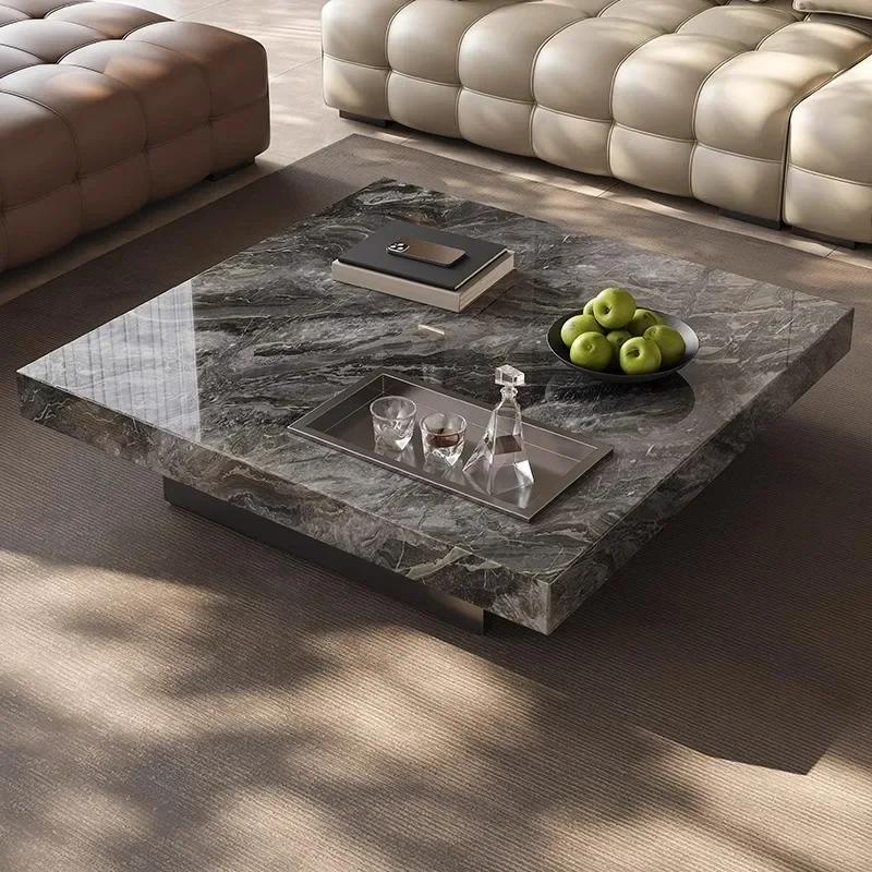 Table basse minimaliste Unique de luxe design moderne Table basse nordique esthétique debout mobile 