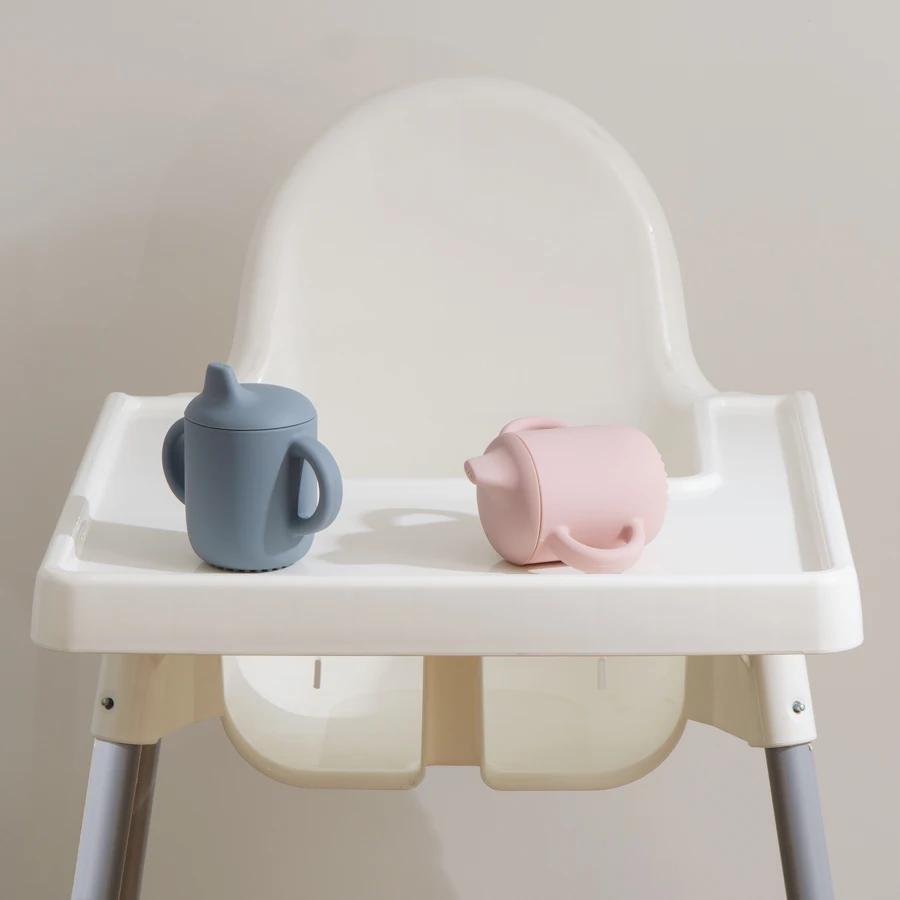 Gobelets d'alimentation en Silicone pour bébés et jeunes enfants, 1 pièce, apprentissage Portable, t