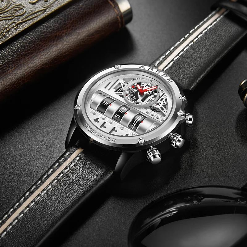 Montre à Quartz électronique de luxe pour hommes montres d'affaires hommes créatifs montre-bracelet 