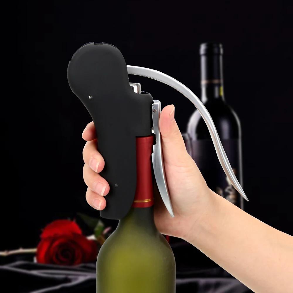 Tire-bouchon à levier de barre de coupe-capsule, ensemble d'outils pour le vin, perceuse à liège, ki