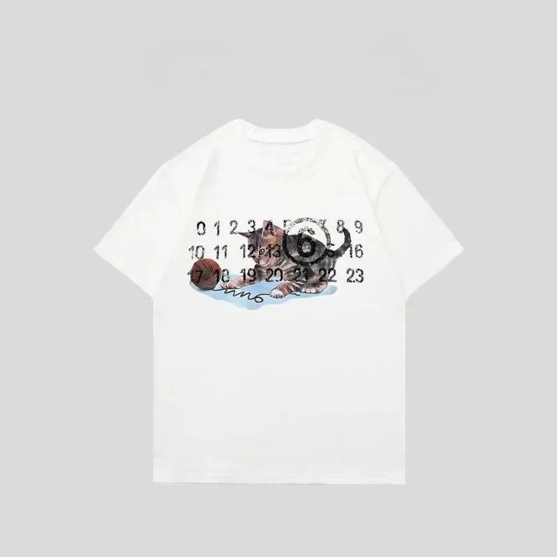 Nouveau T-shirt imprimé tendance Europe et Amérique 2026, col rond et manches courtes, style décontr