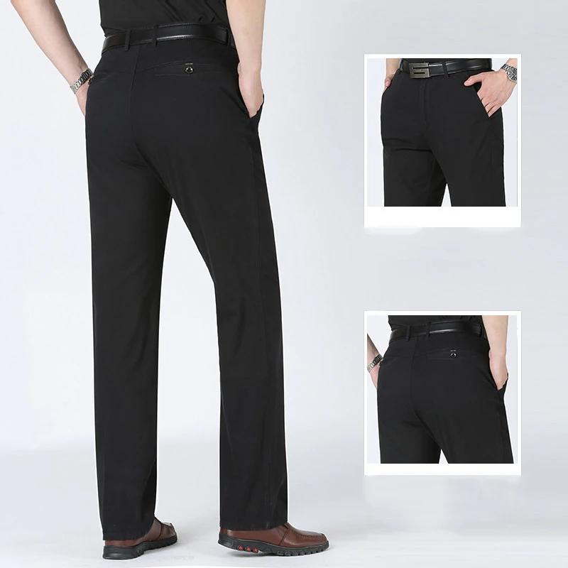 Nouveau pantalon décontracté d'été 2026 pour homme, coupe droite, poches triangulaires, fin et respi
