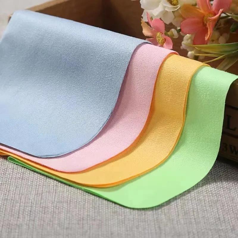 Chiffon de nettoyage de lunettes en microfibre, 5 pièces, adapté aux écrans, lentilles, lunettes en 