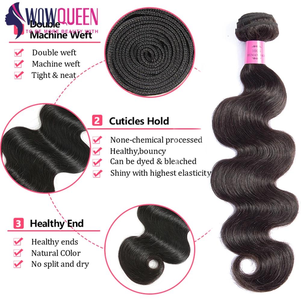 Tissage en Lot Péruvien Remy 100% Naturel, Body Wave, 28 30 32, Longueur Réelle, Extensions de Cheve