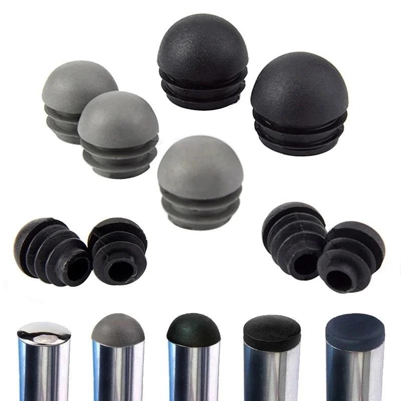 Bouchon de Tube rond en plastique 16-50mm, 12 pièces, embouts de tuyau antidérapants, pied de chaise