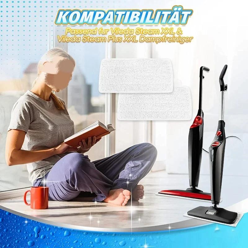 Applicable aux tampons de remplacement lavables, chiffons en Microfibre pour nettoyeur à vapeur Vile
