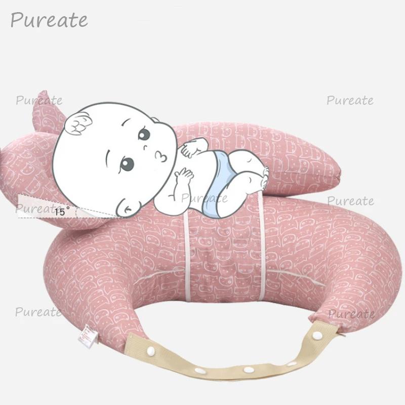 Oreiller d'allaitement multifonction licou avec bandoulière, oreiller pour bébé, dessin animé pour n