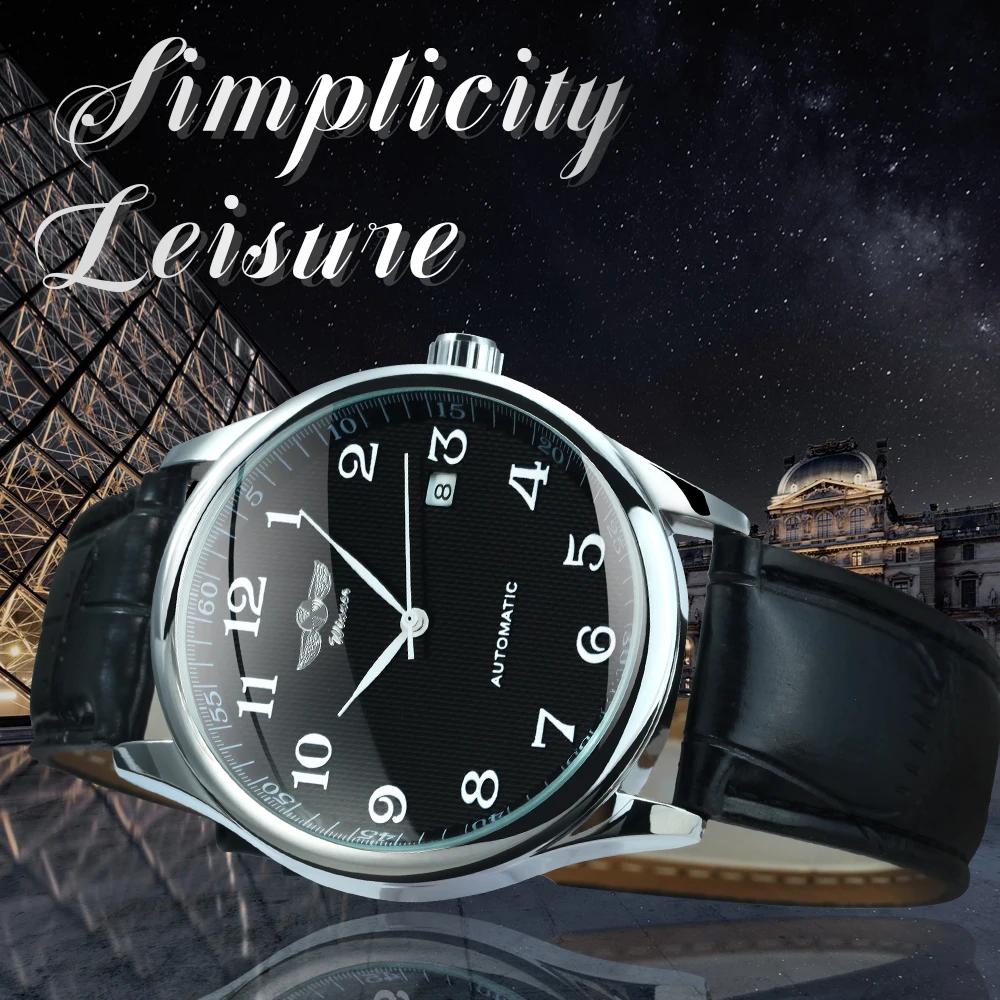 WINNER – montre d'affaires pour hommes, classique, rétro, automatique, mécanique, marque de luxe, br