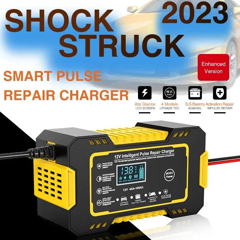 Chargeur de batterie de voiture entièrement automatique SnapFull, chargeurs de réparation d'impulsio