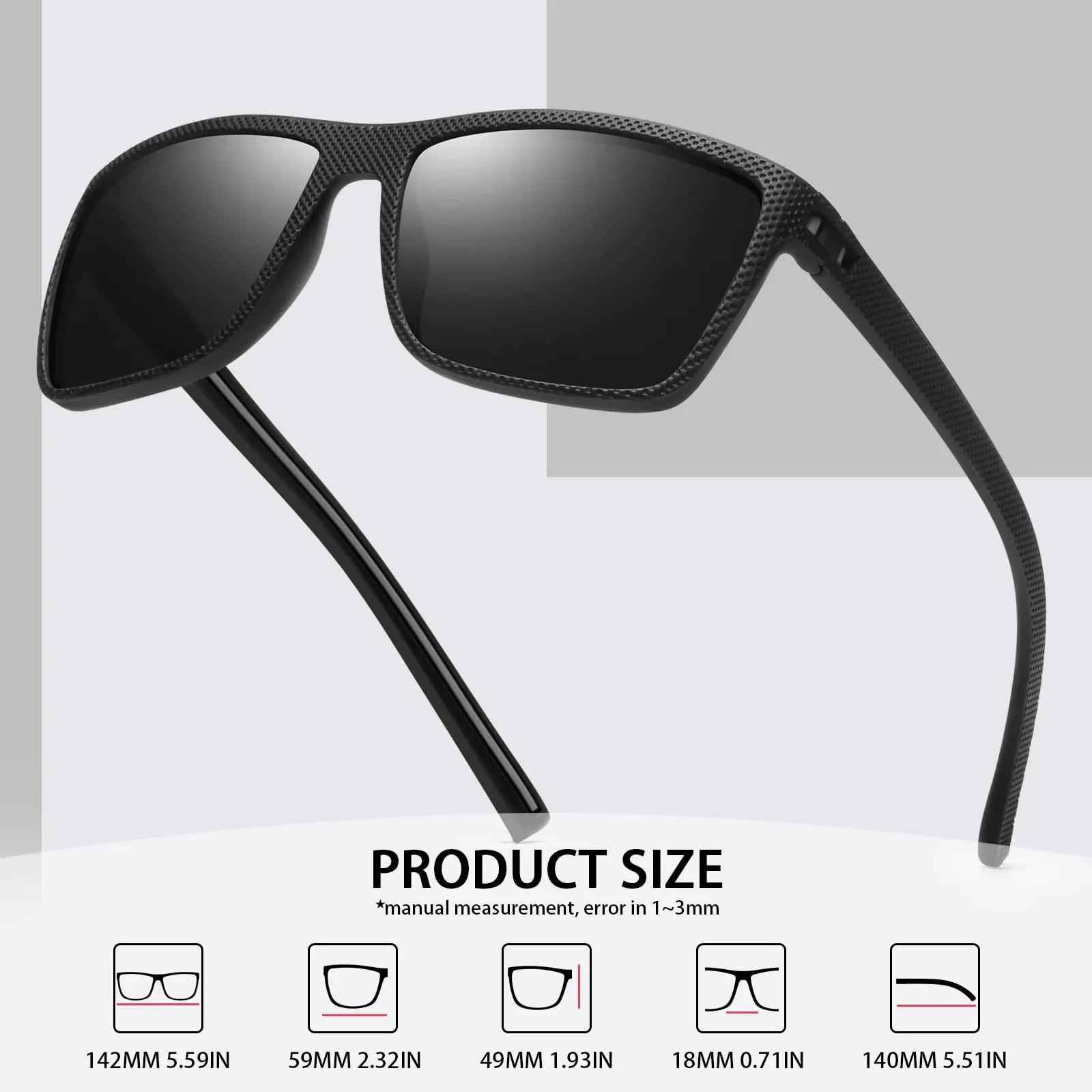 Pack de 3/4 nouvelles lunettes de soleil polarisées colorées pour hommes et femmes adaptées à la con
