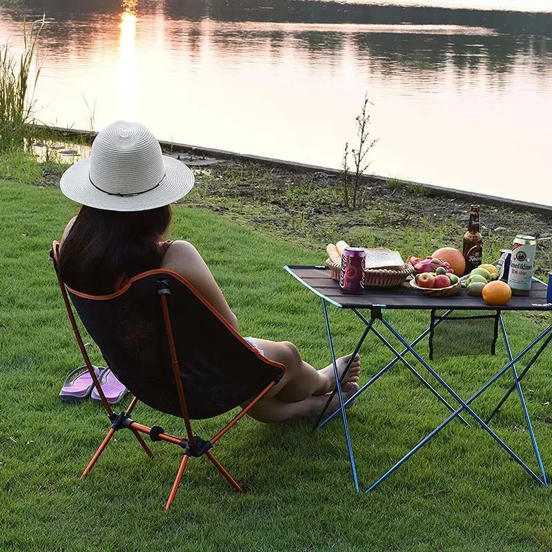 Chaise de camping ultralégère, chaise pliante d'extérieur super résistante à haute charge, siège por
