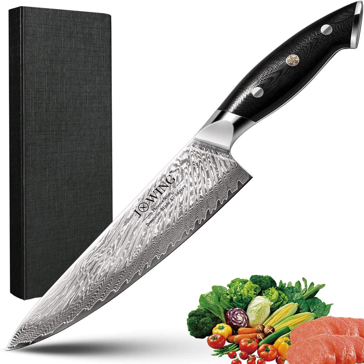 Couteau de cuisine en acier inoxydable de haute qualité, couteau de Chef damas, accessoires de cuisi