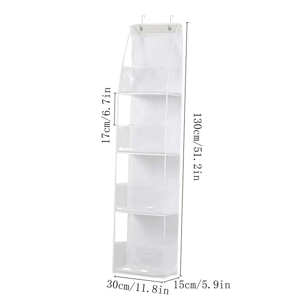 Sac suspendu en tissu multifonctionnel pour derrière la porte, sac de rangement multicouche, organis