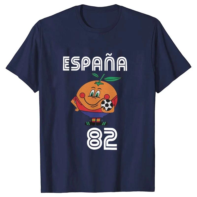 Naranjito T-Shirt hommes femmes T-Shirt col rond Espana 82 espagne mascotte 1982 Football Football T