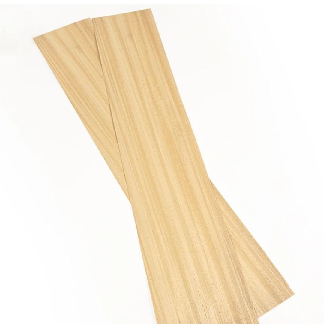Placage en bois Koto naturel de 0.5mm d'épaisseur, pour raquettes Guzheng, guitare et Tennis de Tabl