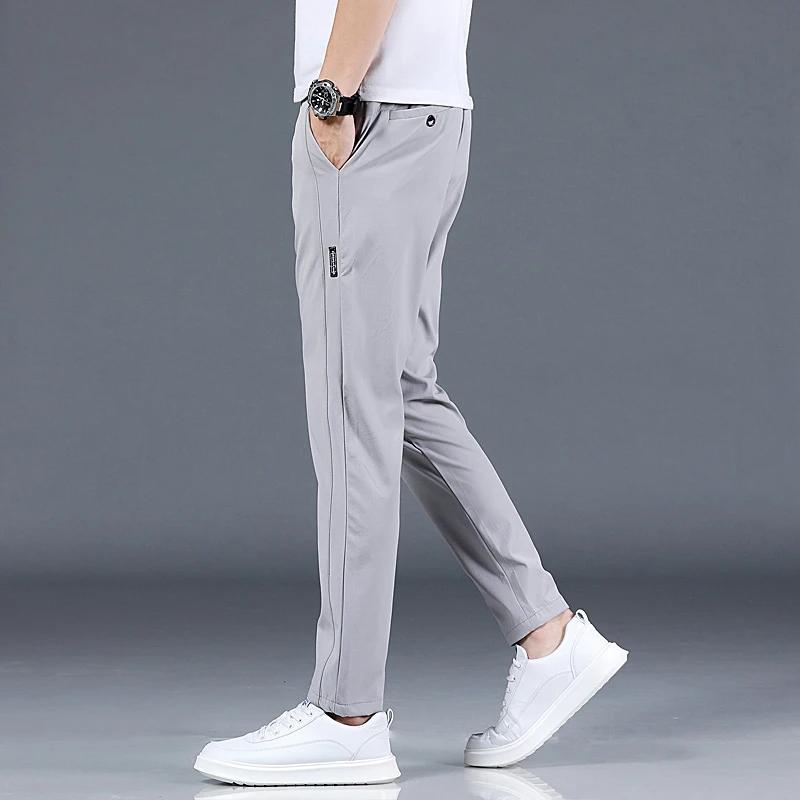 Pantalon de Golf Slim Fit pour hommes, haute qualité, élastique, tendance, polyvalent, décontracté, 