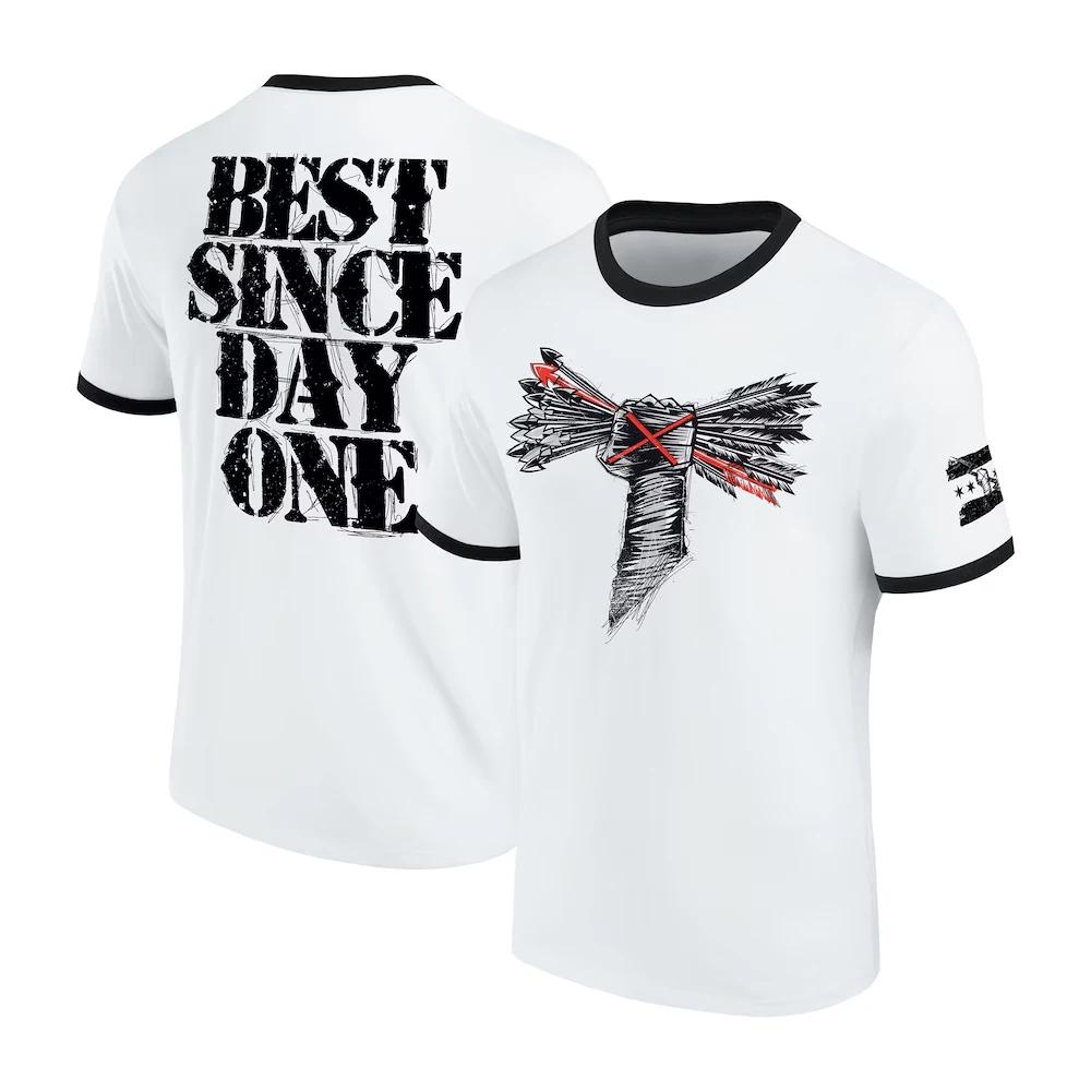 T-shirt Ringer CM Punk Best In The World pour homme, blanc et noir, imprimé 3D, sport, séchage rapid