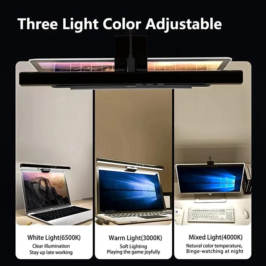 LED lampe de bureau moniteur barre lumineuse PC ordinateur écran réglable lumière 33 cm 50 cm bureau