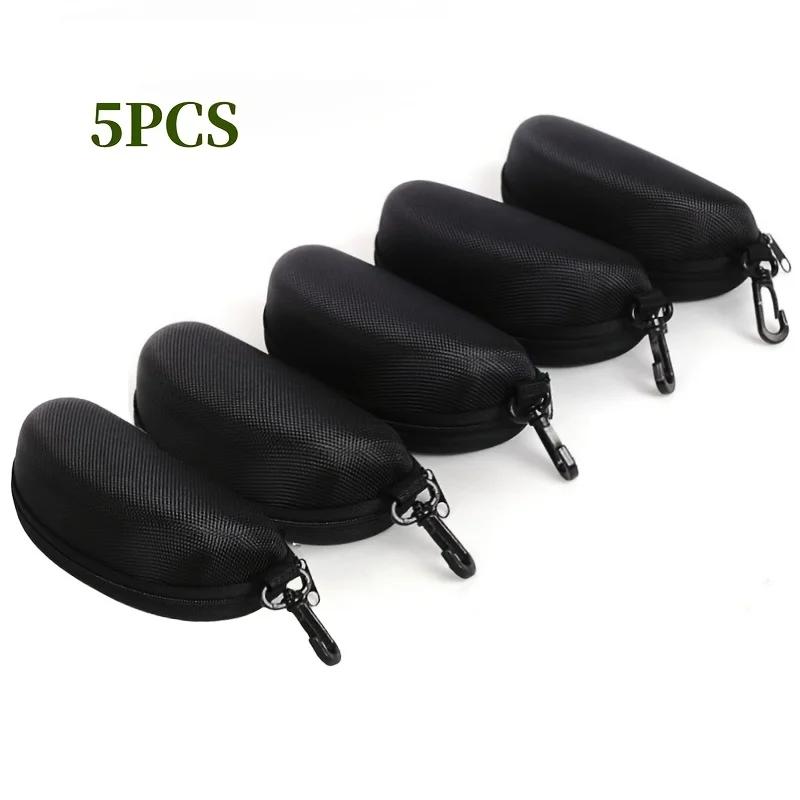 Boîte de protection de lunettes de soleil à fermeture éclair Portable, 5 paquets, étui à lunettes, b