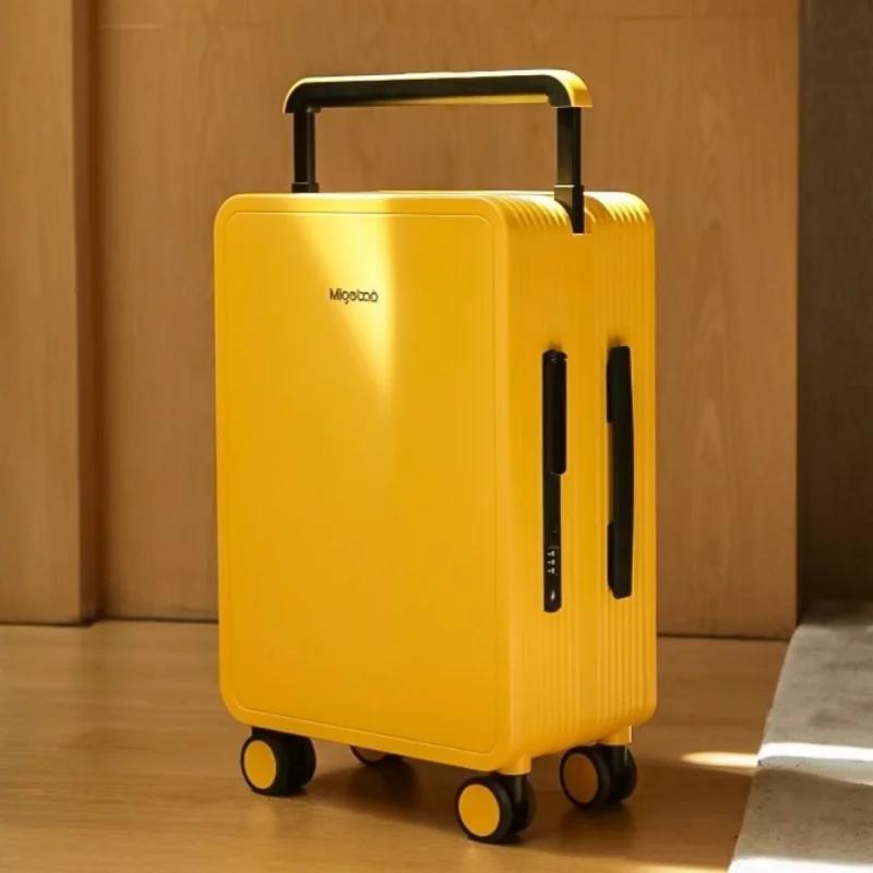 Bagage roulant à guidon large, valise de chariot d'équilibre de voyage en matériau PC Durable de hau