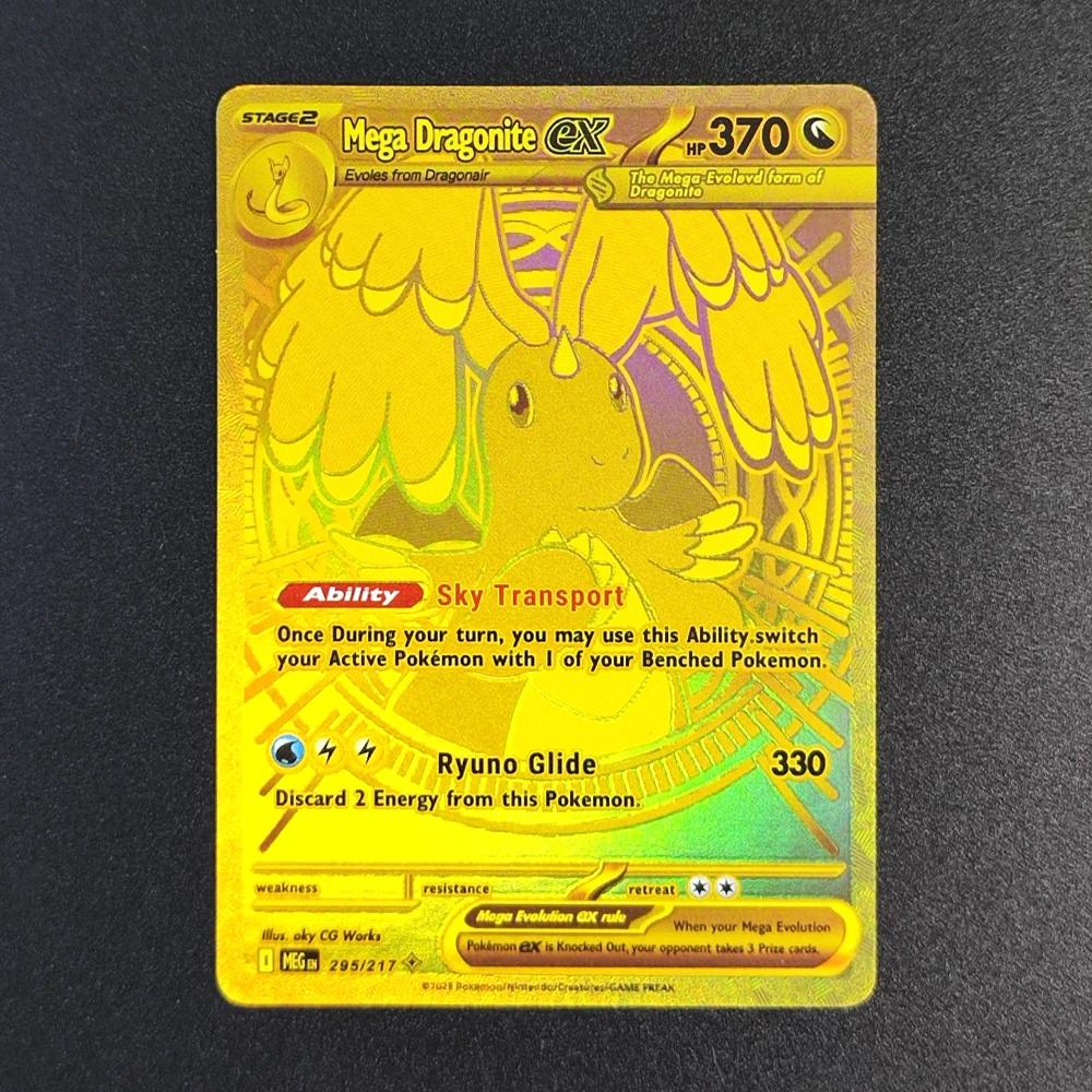 Carte Pokémon Proxy 2025 EN MEGA Gengar EX ASC 284-217 SAR Super Rare, Carte de Collection Unique, C