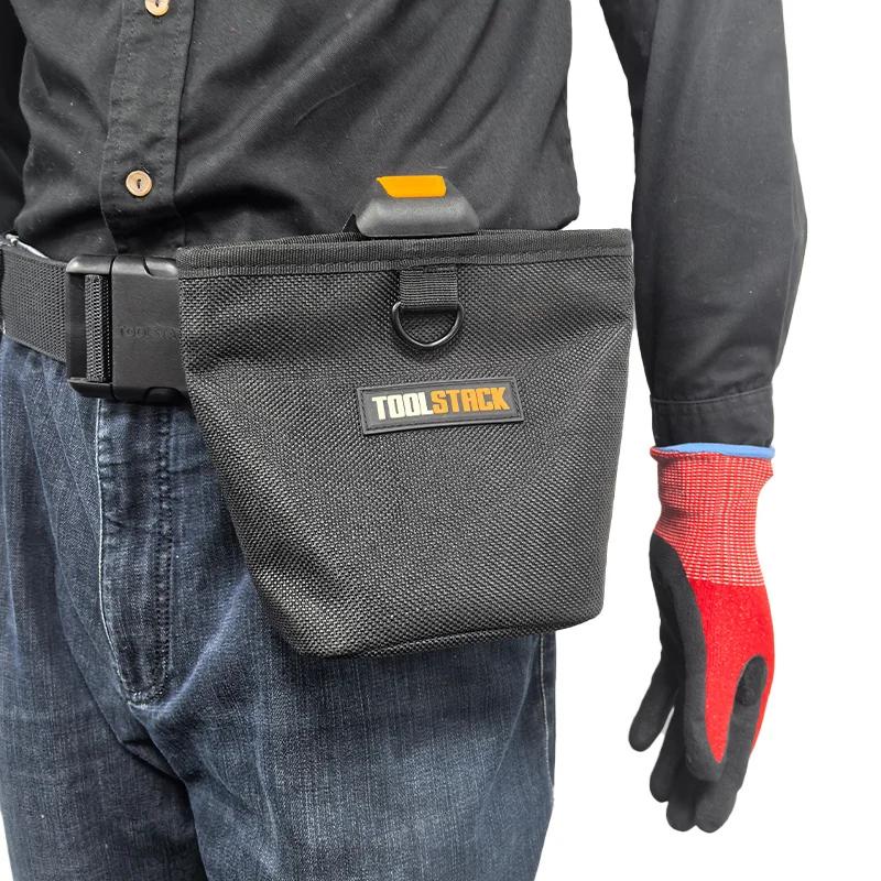 TOOLSTACK pochette à ongles multifonctionnelle sac de taille à suspension rapide de grande capacité 