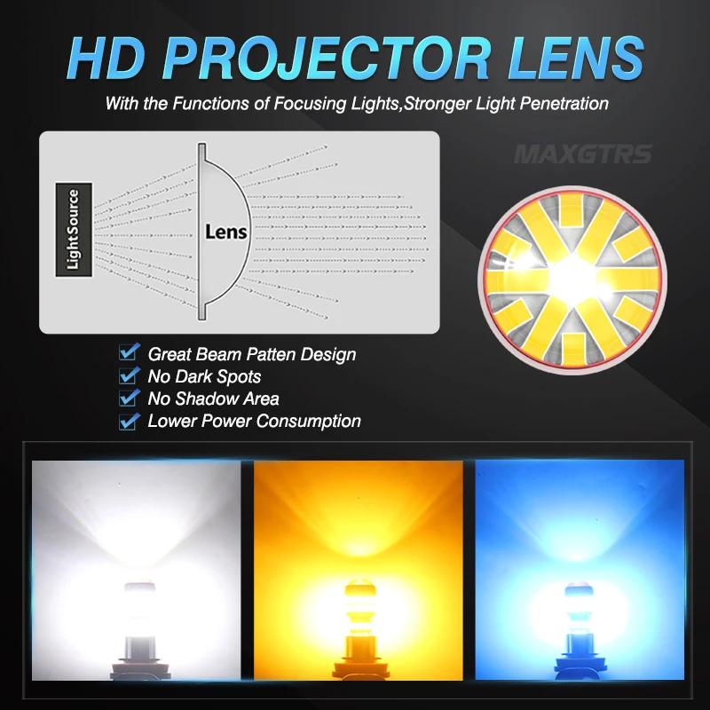 2x H8 H11 9005 9006 HB3 HB4 H16 78 SMD 4014 puces voiture lumière LED antibrouillard ampoule LED feu
