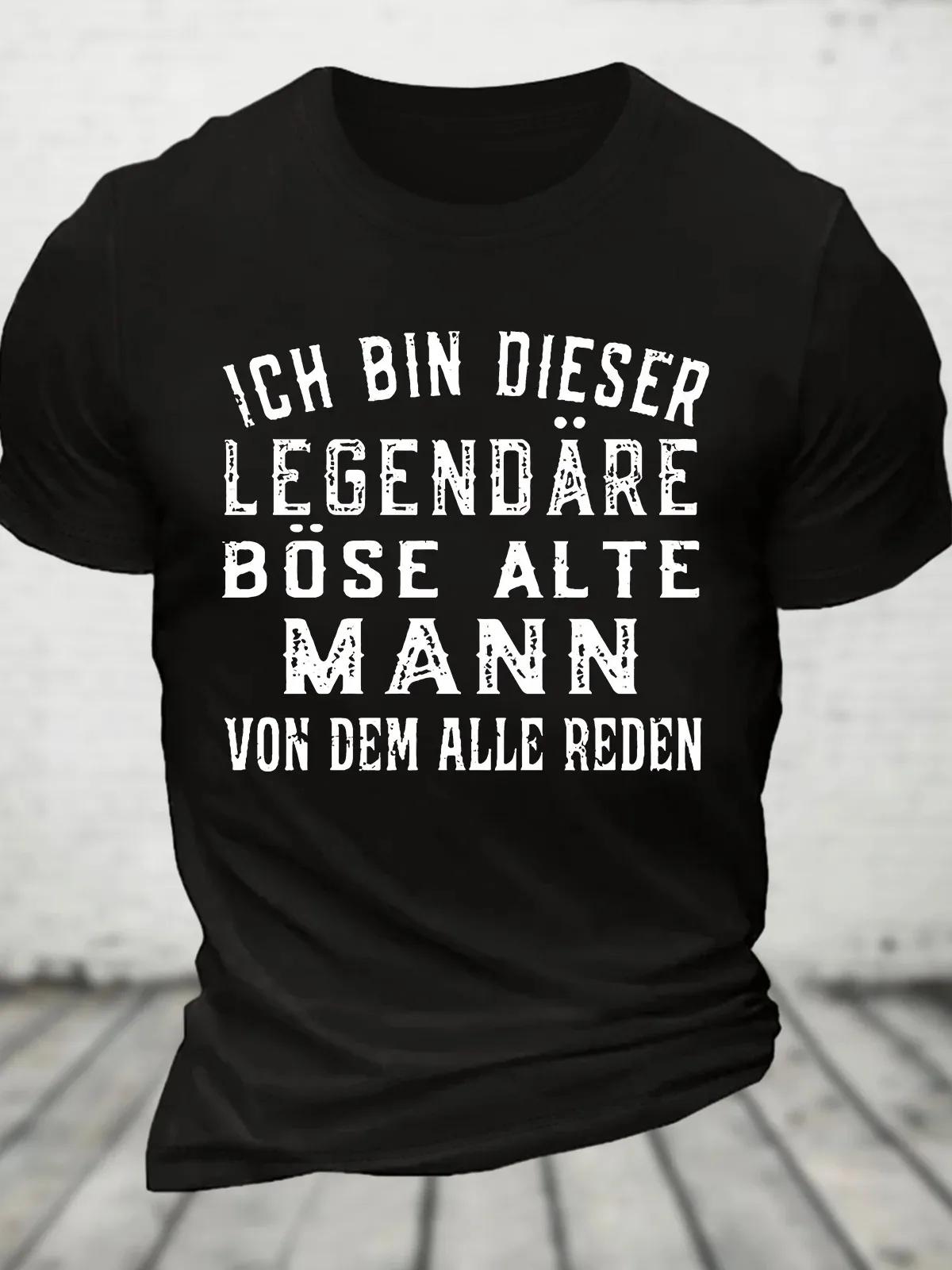T-shirt en coton Ich Bin Dieser ATIONS, T-shirt fin pour les hommes