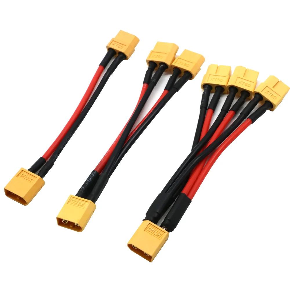 Connecteur de batterie parallèle XT60, câble mâle/femelle, double Extension, séparateur en Y/fil en 