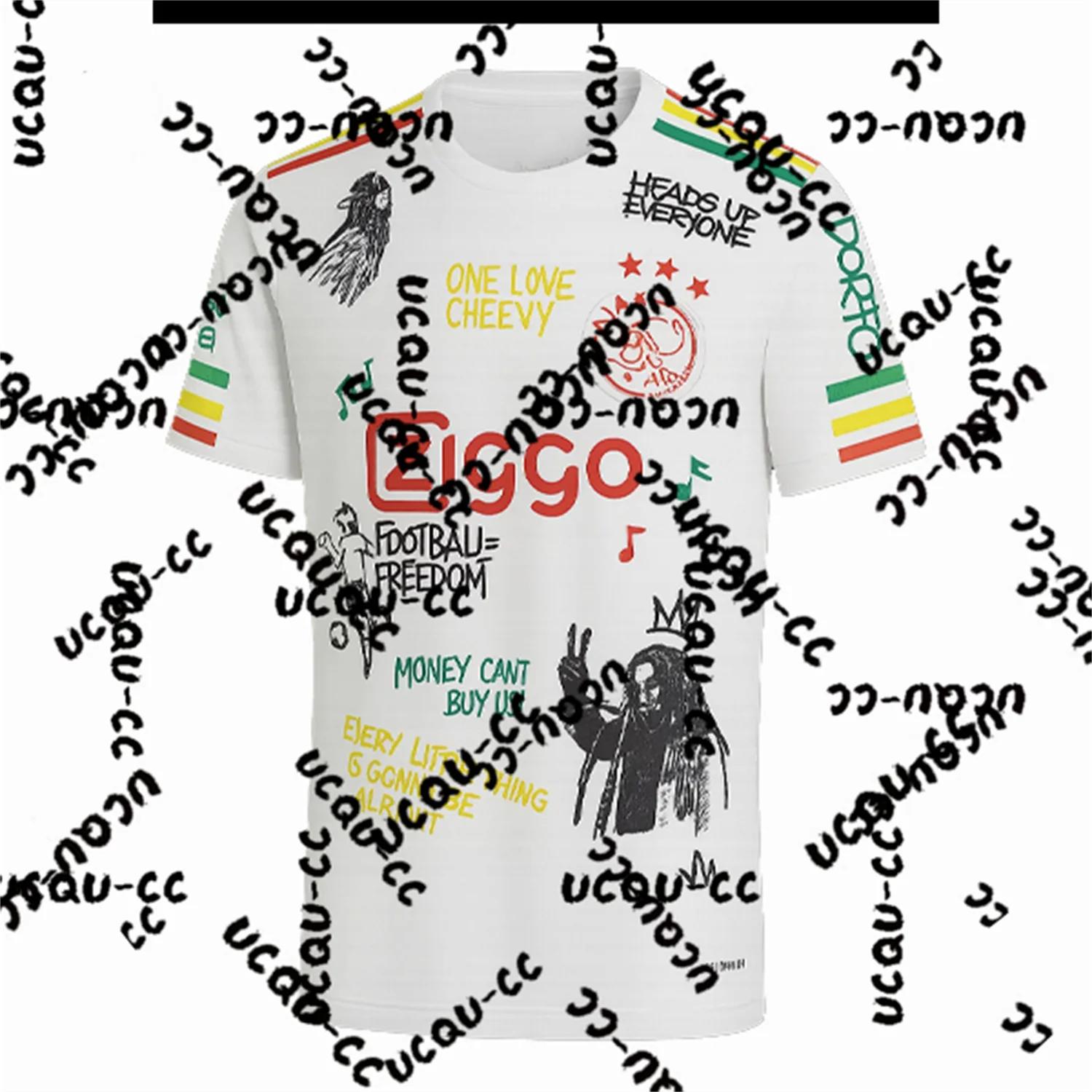 Maillot de football pour homme Ajax 2026, T-shirt de football, Édition spéciale Bob Marley, Vêtement
