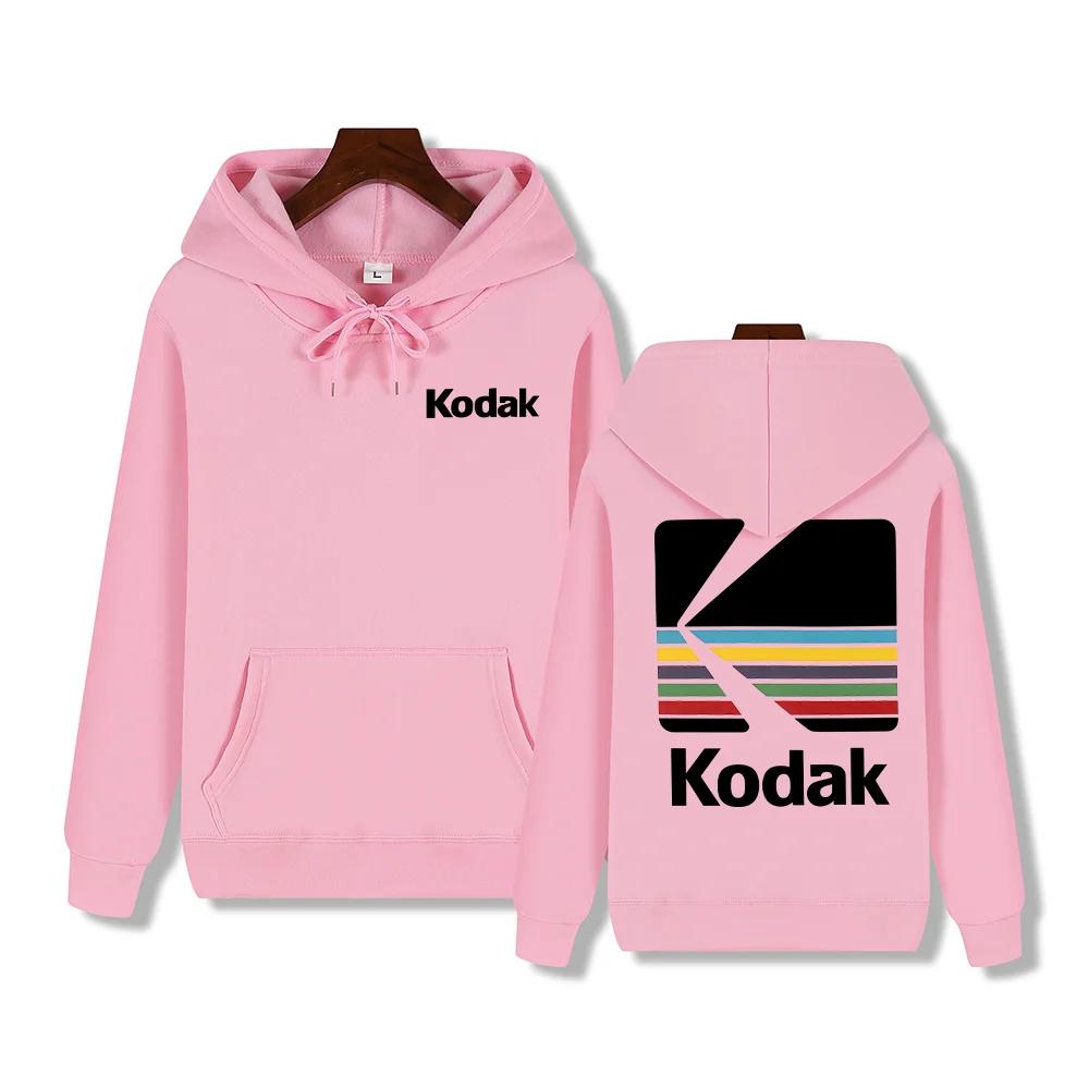 Kodak marque automne et hiver tendance Hip Hop Style rétro mode Y2K imprimé chaud hommes à capuche S