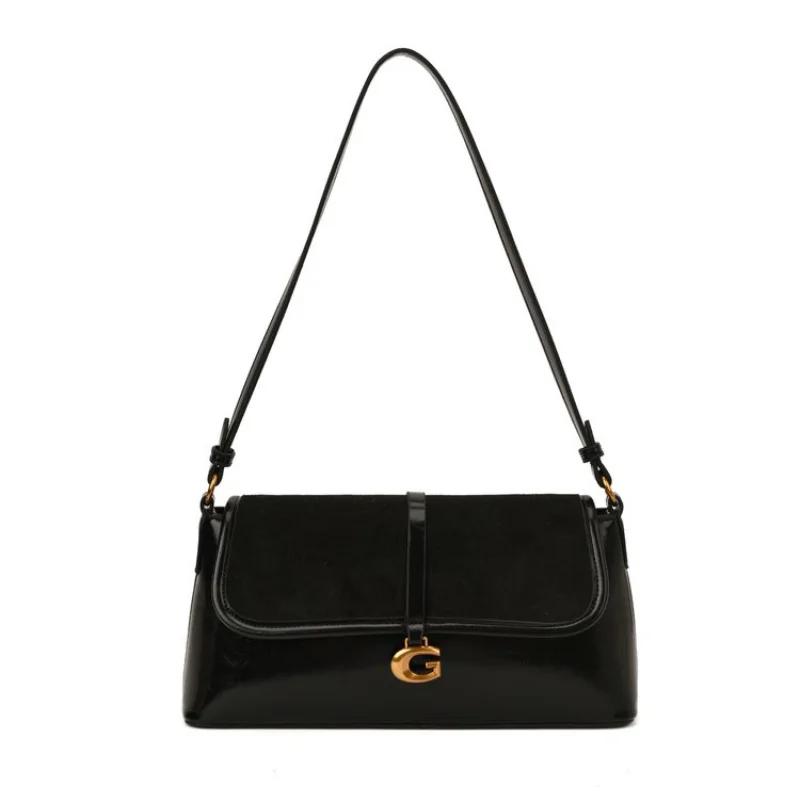 Sac Messager Classique de Luxe en Cuir pour Femme, Style Parisien, Tendance, Élégant, Décontracté, S
