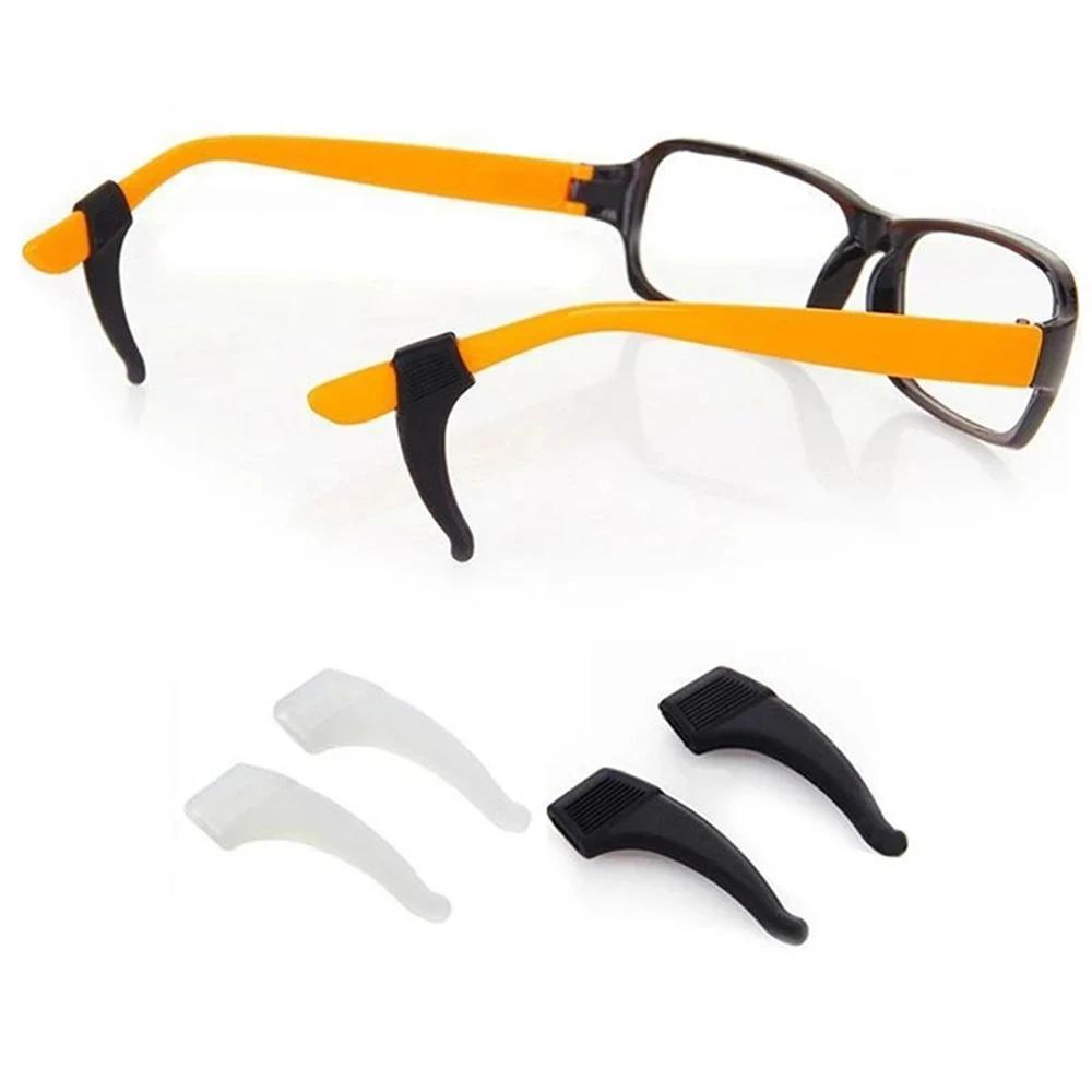 5 paires/pack Silicone lunettes antidérapant oreille crochet anti-dérapant élastique confort lunette