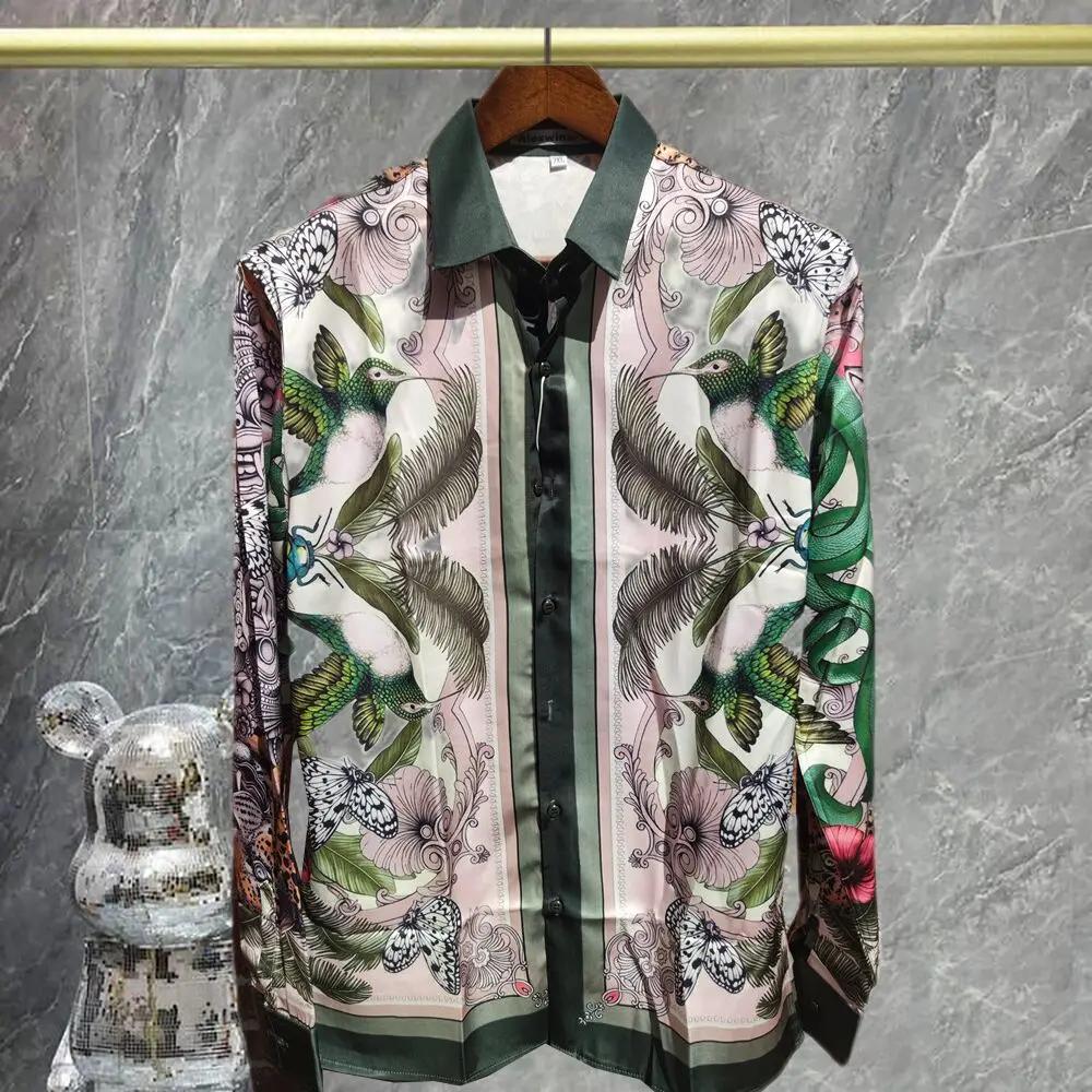 2025 automne chemises hawaïennes Chemise Homme vacances tenue décontractée hommes vêtements ethnique