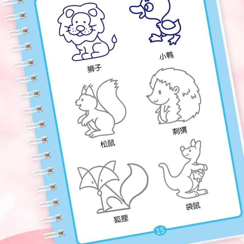 Livre de dessin à rainure pour enfants de 3 à 14 ans, livre de dessin à rainure pour enfants de la m