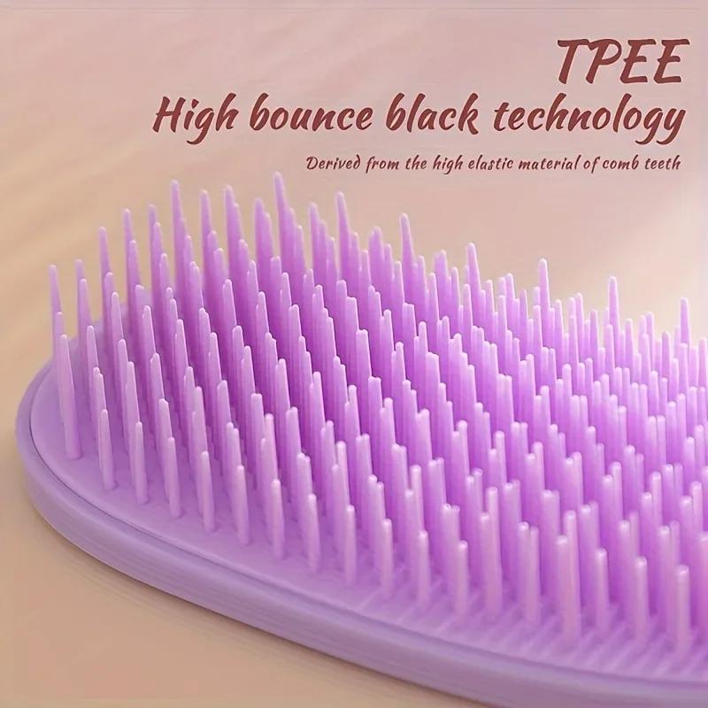 Peigne démêlant antistatique doux pour Massage du cuir chevelu, brosse à cheveux non nouée, Anti-fri