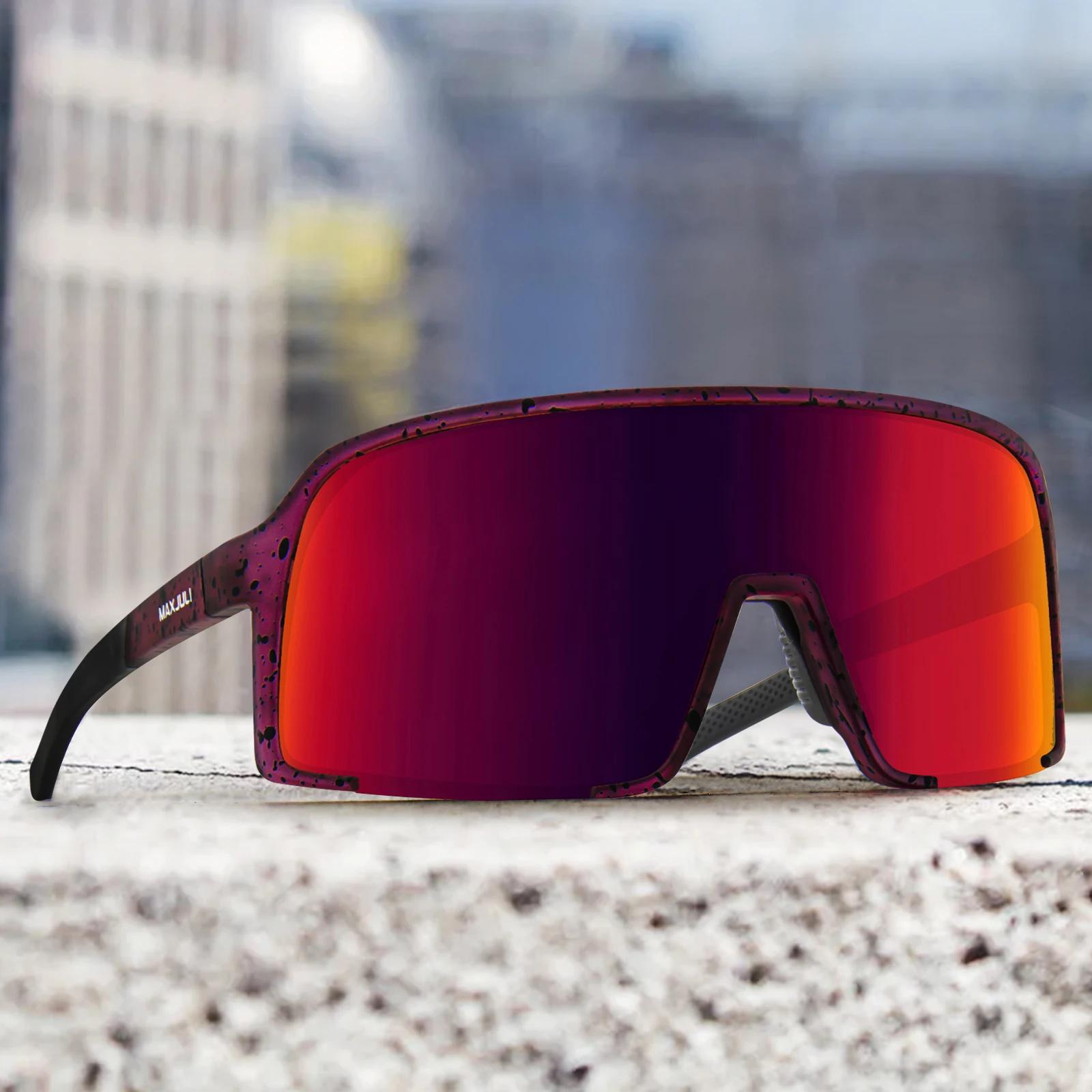 JULI lunettes de soleil polarisées pour hommes femmes, coupe-vent Sports de plein air cyclisme cours