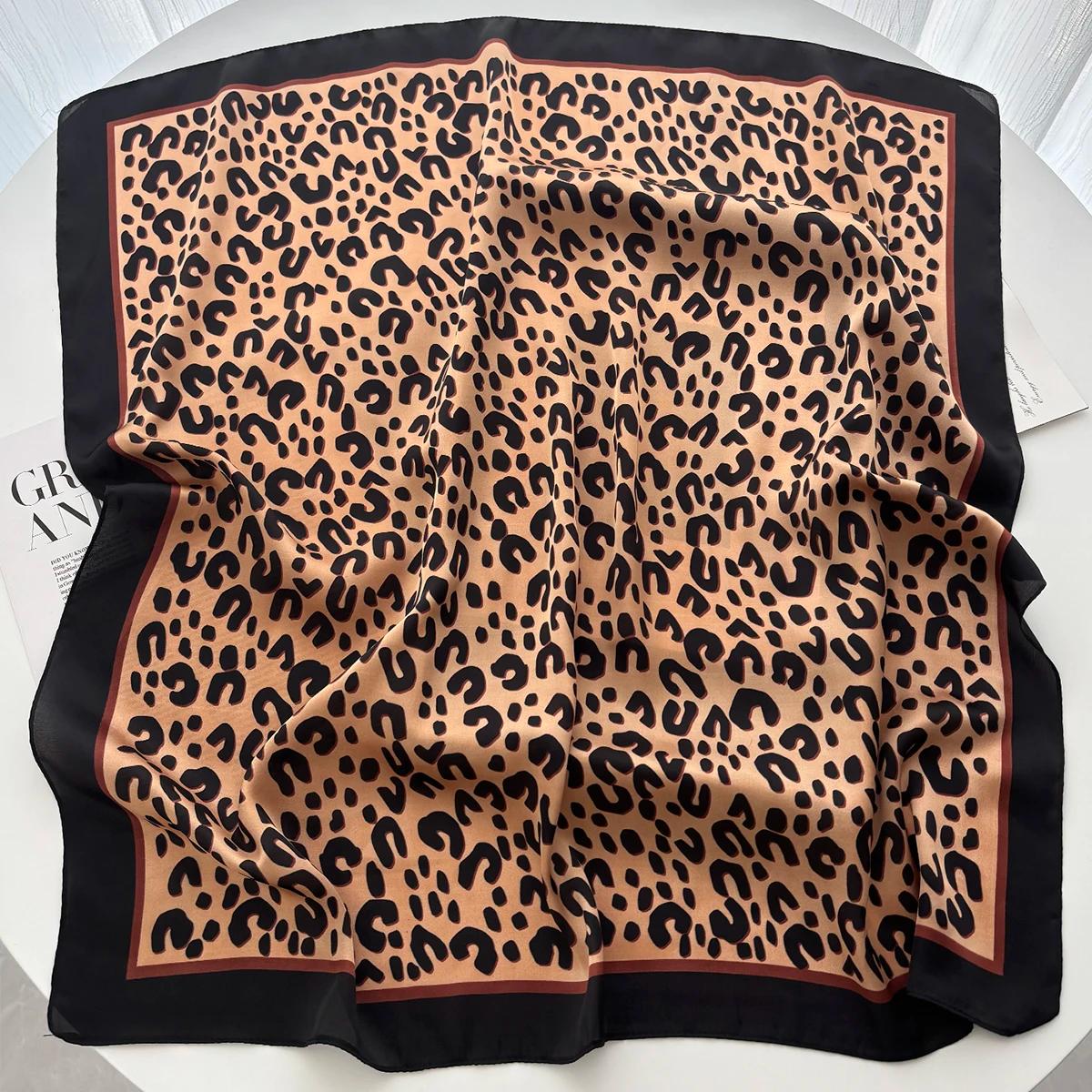 Foulard de cou en Satin imprimé Floral pour femme, Foulard carré pour cheveux, bandeau, châles, Band