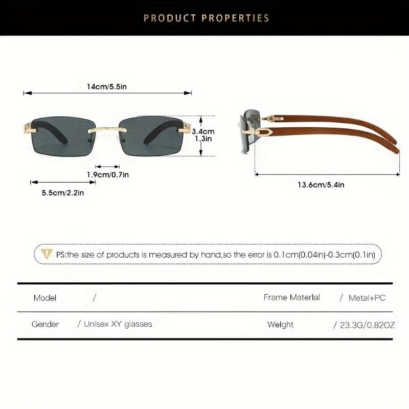 6 lunettes de mode rétro, accessoires photo de mode, lunettes décoratives pour hommes