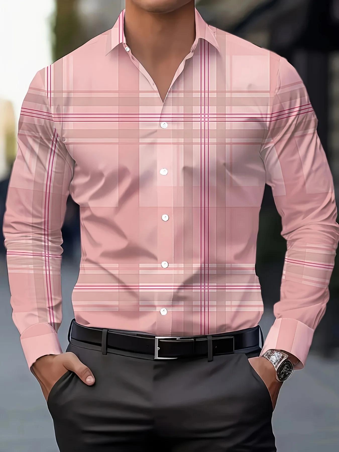 Chemise habillée à manches longues pour hommes, coupe cintrée, chemise formelle d'affaires, classiqu