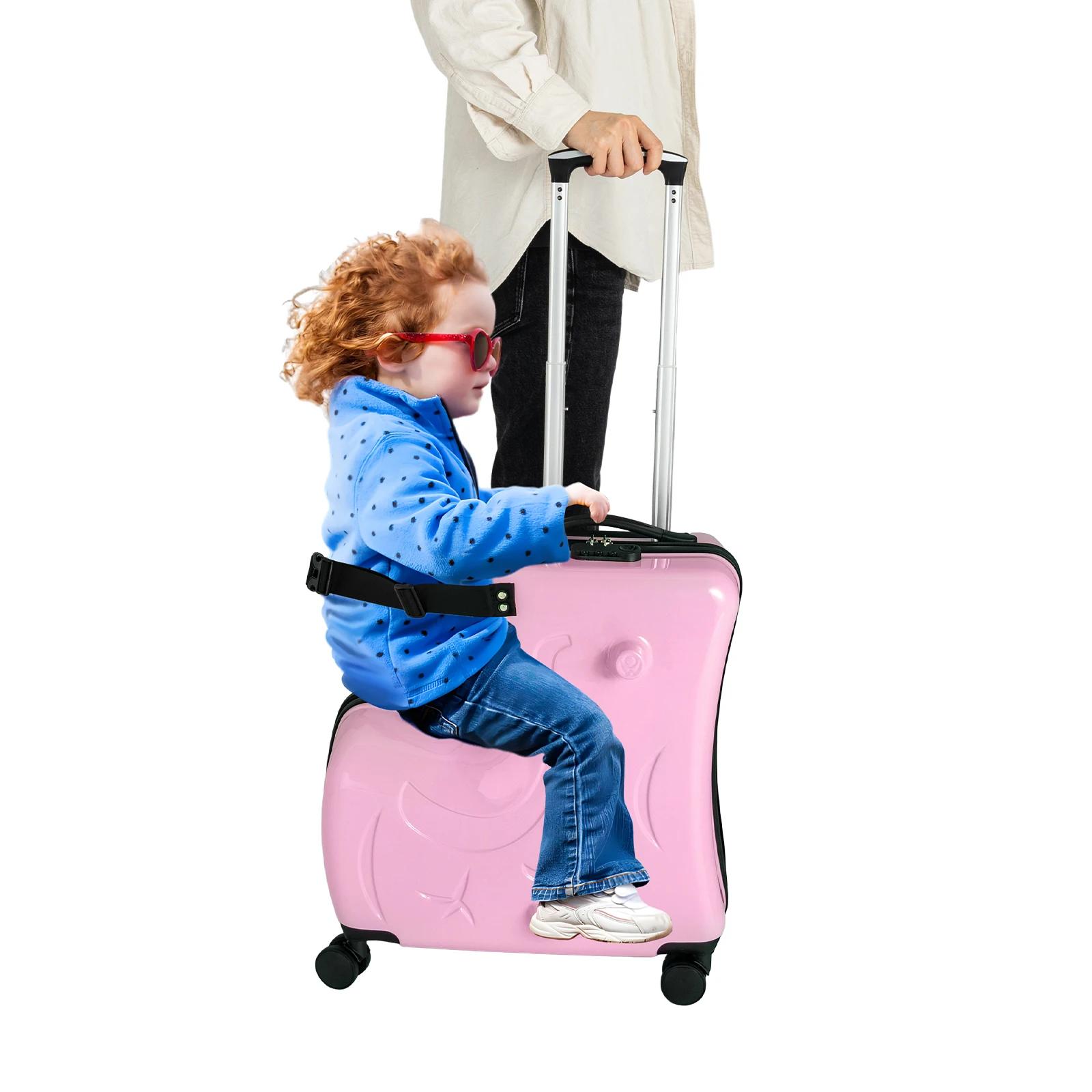 NOUVELLE Valise à roulettes 20 pouces pour enfants avec double roue pivotante, capacité de 66 lb, ba