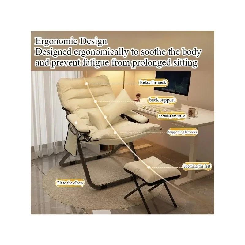 Chaise inclinable pliante pour dortoir d'étudiants, chaise d'ordinateur, chambre à coucher, petit ca