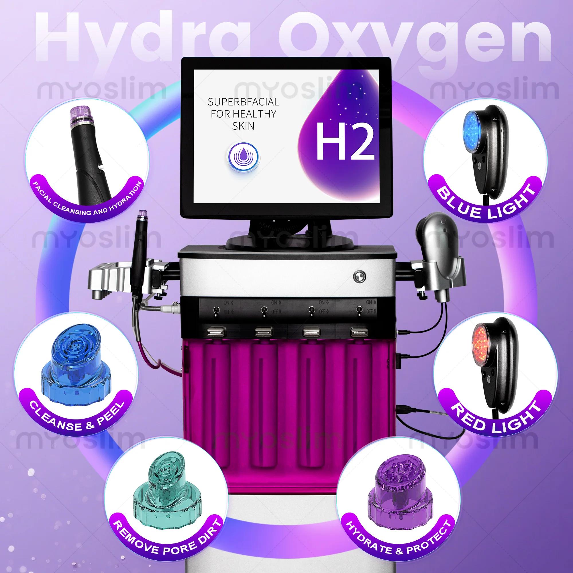 Nouvelle machine de soin de la peau multifonctionnelle Hydra Oxygen Facial : nettoyage du visage, ra
