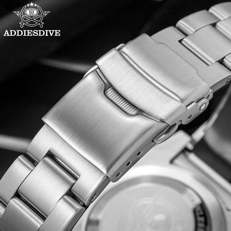 ADDIESDIVE montre pour hommes Quartz acier inoxydable montre de plongée 200M Super lumineux montre d