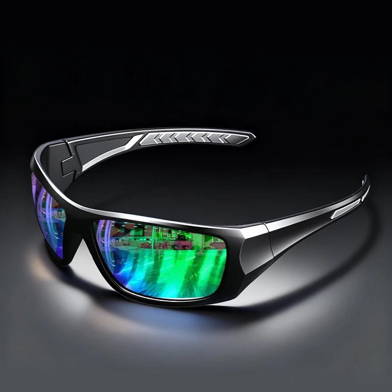 Lunettes de soleil de sport coupe-vent – Polarisées, Protection UV400, conception enveloppante pour 