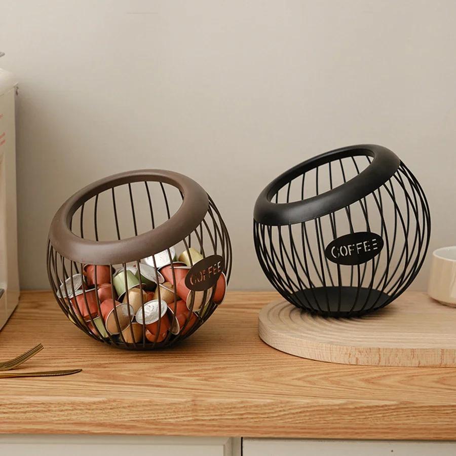 Organisateur créatif de capsules de café en fer, 1 pièce, support de stockage de collations aux frui